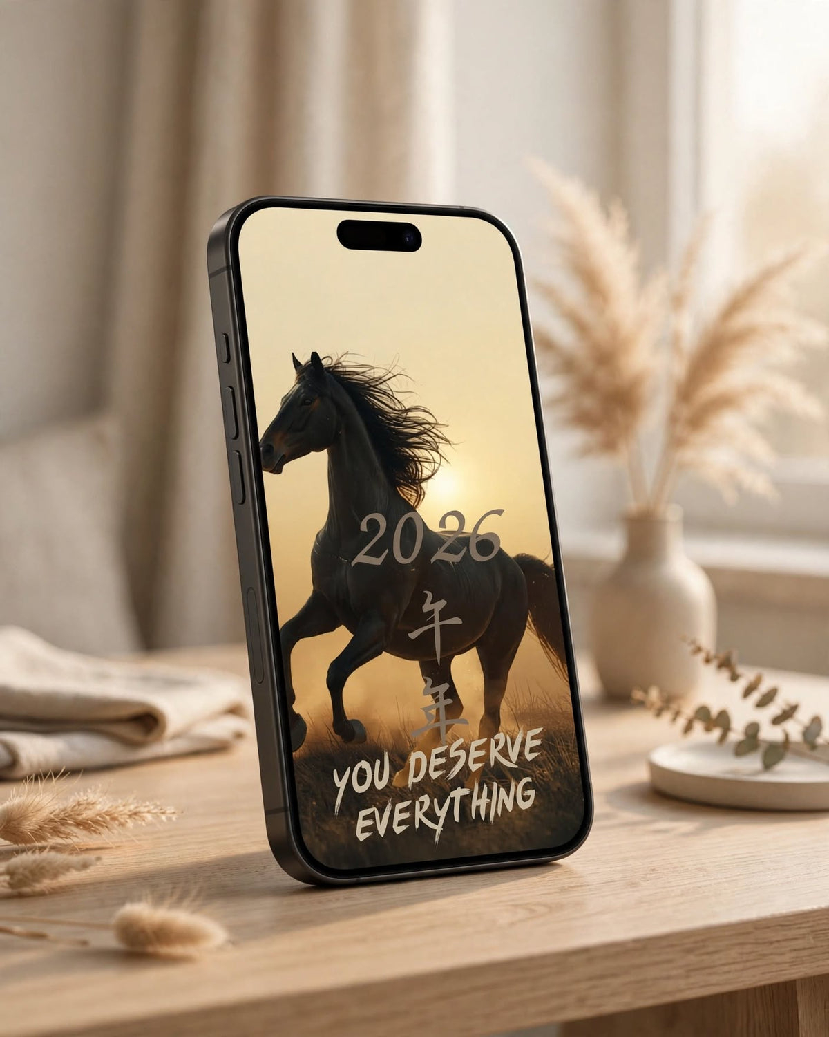 Golden Desert Galloping Horses - You Deserve Everything 2026 First Edition | Atelier Yume