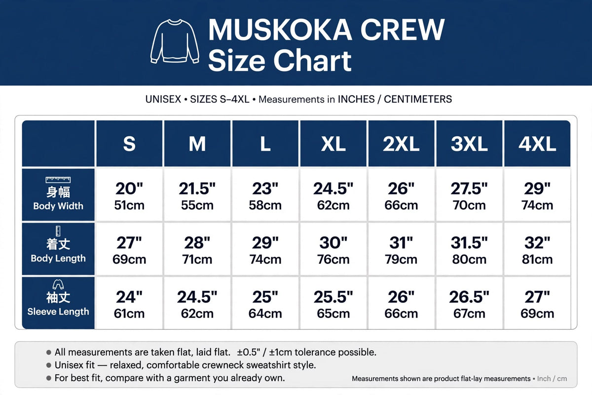 Sweat-shirt Muskoka Crew | Graphisme de bateau vintage, cadeau de pull style chalet de l'Ontario