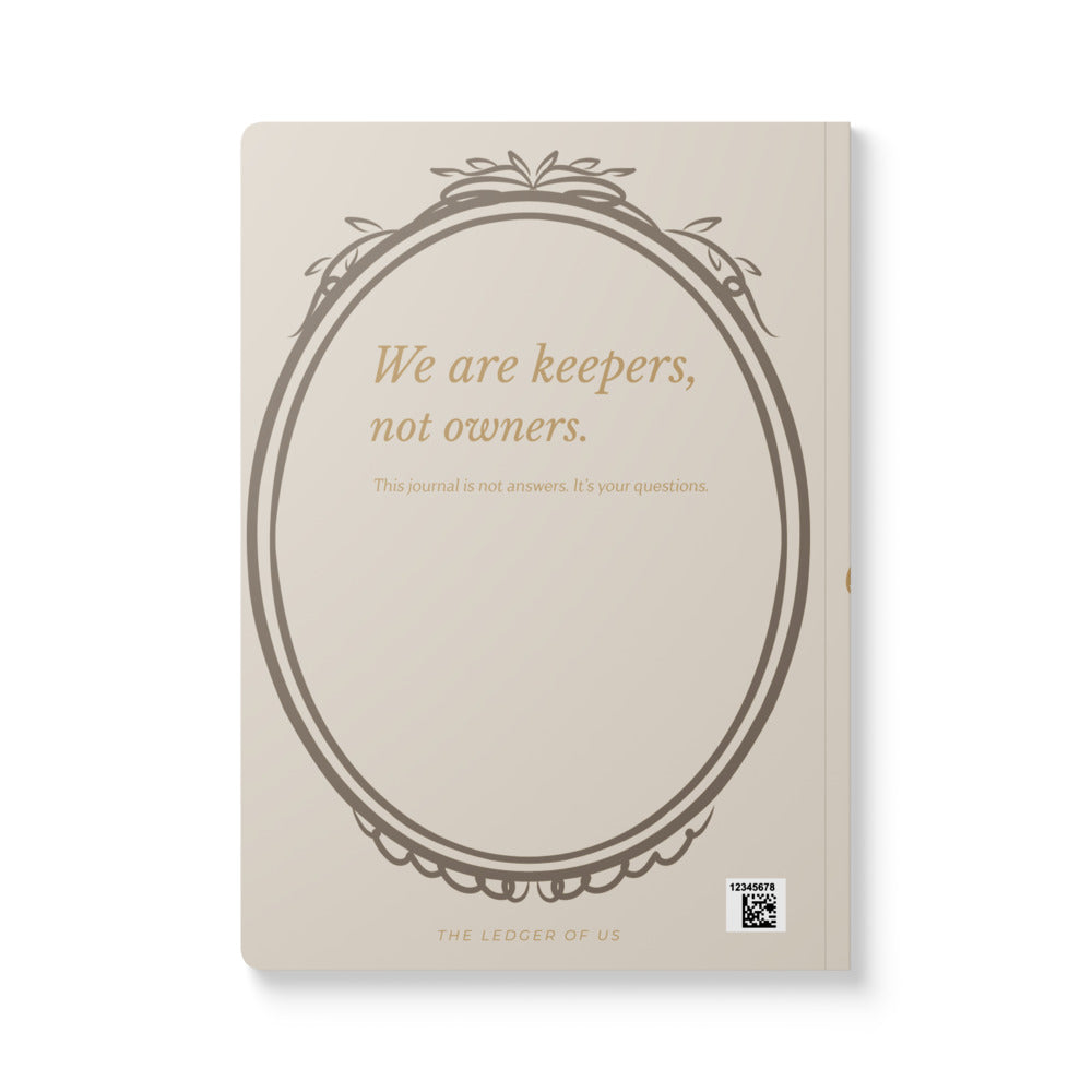 Richesse silencieuse que nous préservons - Journal de famille N°01 | Édition Ledger Cream - Collection The Ledger of Us Carnet à couverture souple avec impressions intérieures