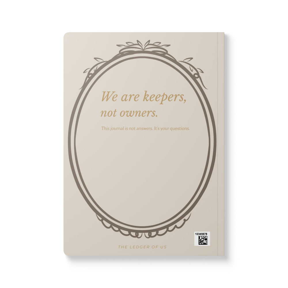Richesse silencieuse que nous préservons - Journal de famille N°01 | Édition Ledger Cream - Collection The Ledger of Us Carnet à couverture souple avec impressions intérieures
